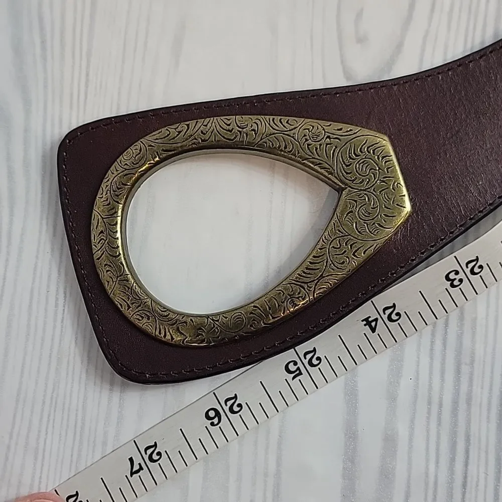 Unbranded Statement Piece Leather Belt  Adjustable Womens Size S/M